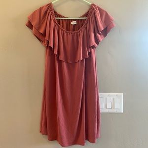 Solemio rose color dress